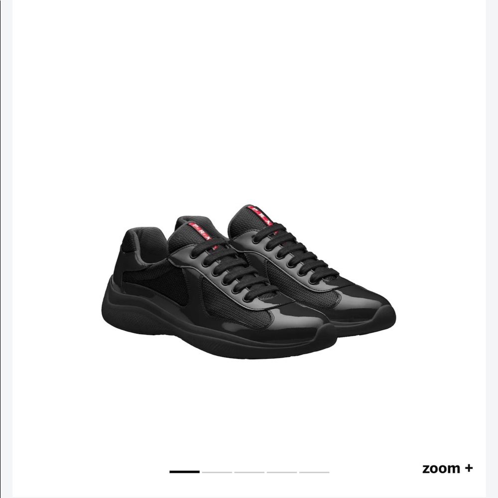 Black Prada New America’s Cup Bike Fabric Sneakers - Picture 4 of 5